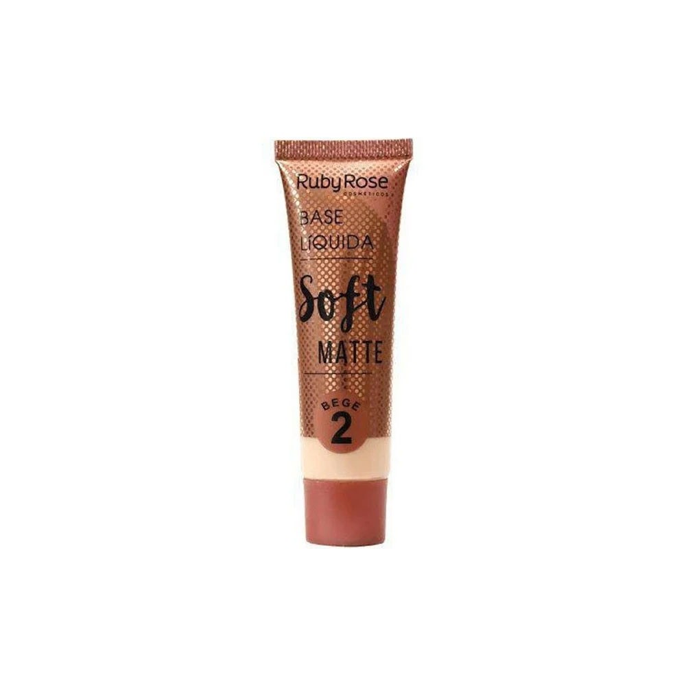 BASE LIQUIDA SOFT MATTE (BEGE 2) - RUBY ROSE